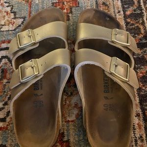 Metallic Gold Birkenstocks